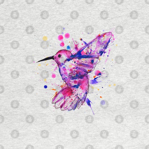 Hummingbird Splatter by LVBart